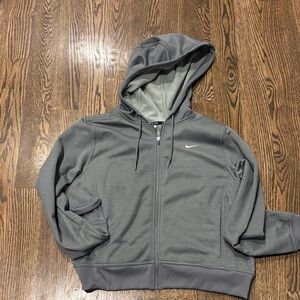 Nike Charcoal Zip-Up Hoodie